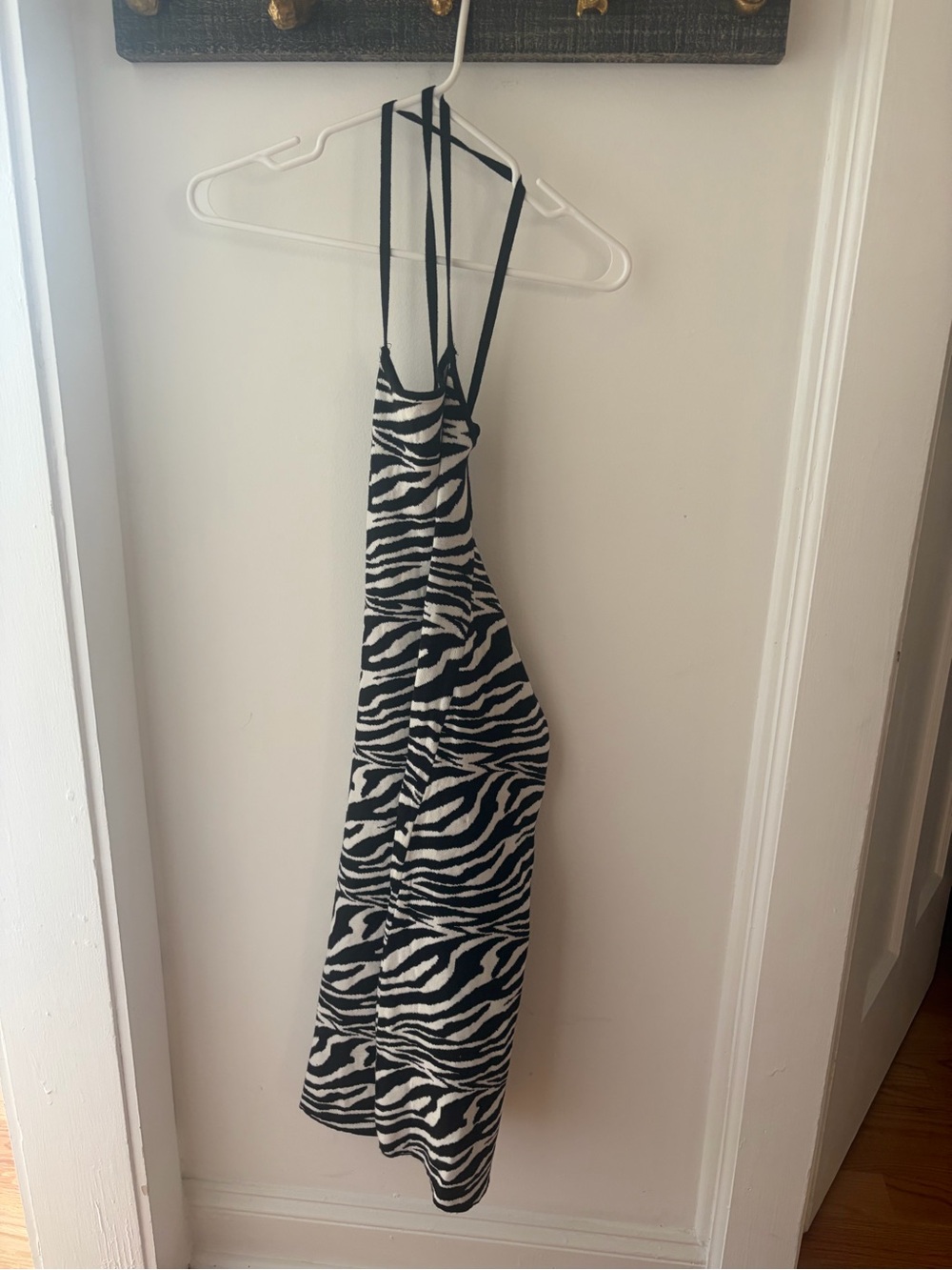 Black & White Zebra Print Dress SZ Large